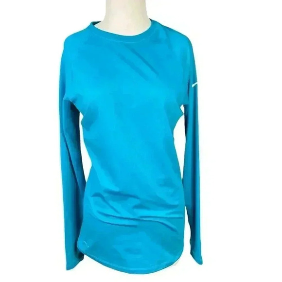 Nike Pro Combat Dri-Fit Fitted Blue Fleece Lined Therma-Fit Size XL NWOT - Picture 1 of 13